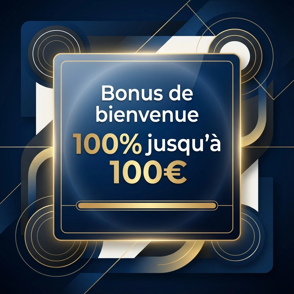 Bonus de bienvenue 100% jusqu’à 100€